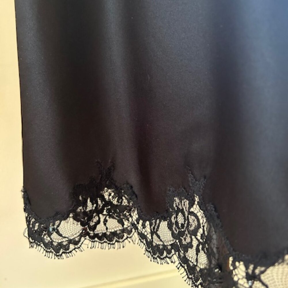 ***SOLD***Vintage Betsey Johnson Hollywood Ultra Silk Lace Midi Dress - Picture 6 of 13